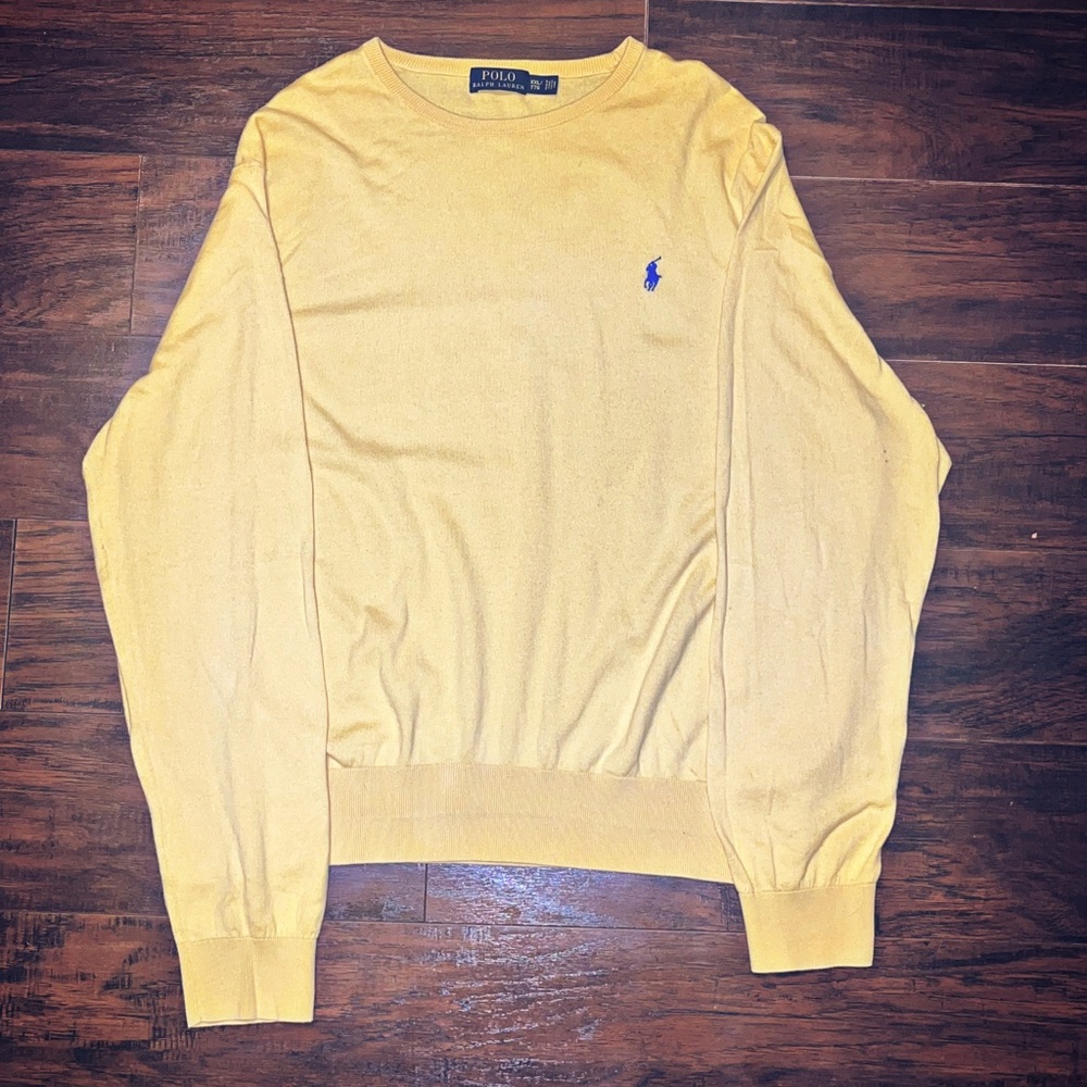 Yellow Polo Ralph Lauren Sweatshirt - XXL